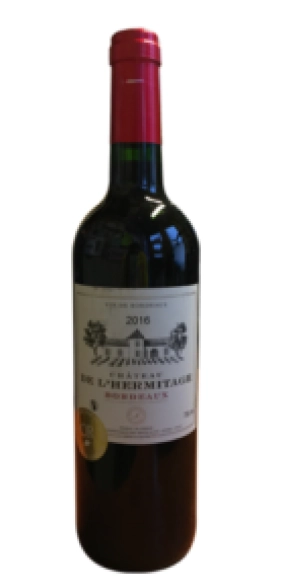 Вино Сhato de Lermitazh Rouge Sec Шато де Лермитаж  красное сухое  2020 750 мл