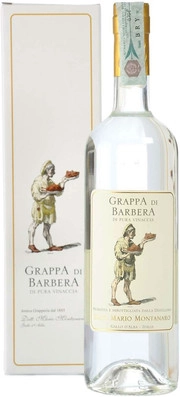 Граппа Montanaro Grappa di Barbera gift box  700 мл