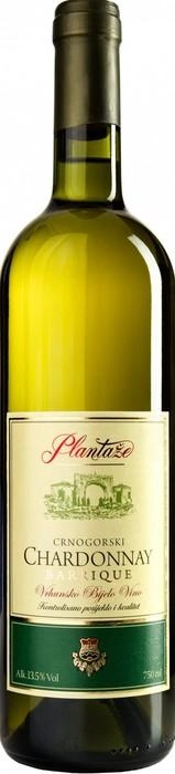 Вино Plantaze Chardonnay Barrique Плантаже Шардоне Баррик Белое Сухое 750 мл