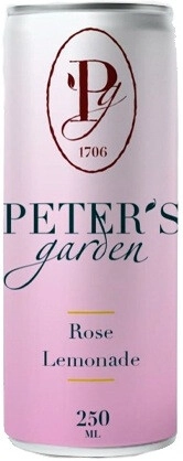 Вода Peter's Garden Rose Lemonade in can Петер'с Гарден Лимонад Роза в жестяной банке 250 мл