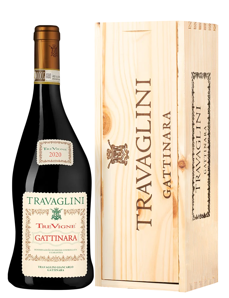 Вино Travaglini Gattinara Tre Vigne gift box 2020  750 мл
