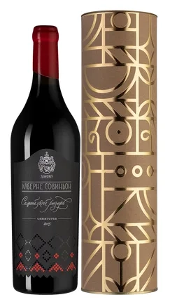 Вино Сикоры  Каберне Совиньон  Семейный Резерв  Семигорье  в подарочной упаковке  2016  750 мл  14%