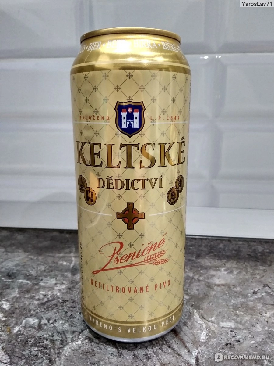 Пиво Keltske Dedictvi Pcenicne 500 мл