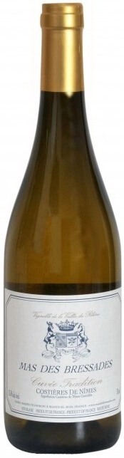 Вино Mas des Bressades Cuvee Tradition Blanc Costieres de Nimes AOP Ма де Брессад Кюве Традисьон Блан 2019 750 мл