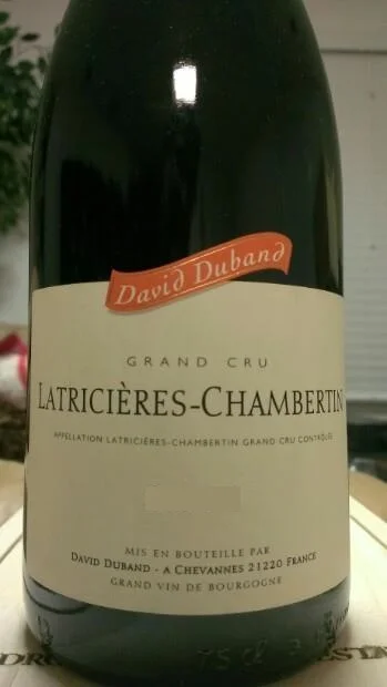 Вино Domaine David Duband Latricières Chambertin Grand Cru Давид Дюбан Латрисьер-Шамбертен Гран Крю 2015 750мл