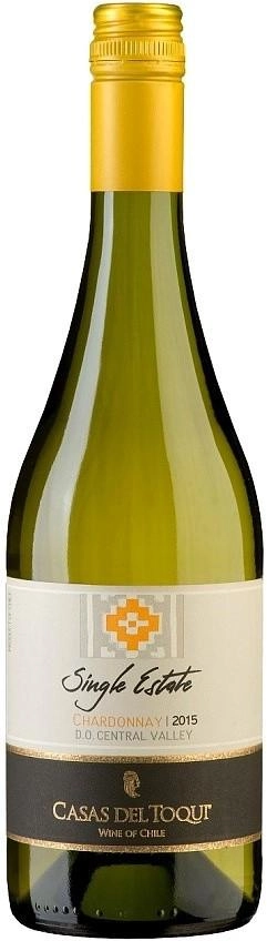 Вино  CASAS DEL TOQUI Chardonnay Single Estate  Шардоне Сингл Эстейт  2018 750 мл