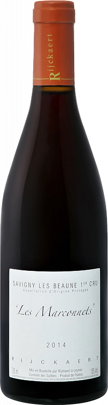 Вино Domaine Rijckaert Savigny Les Beaune 1er Cru AOP Les Marconnets  2020 750 мл