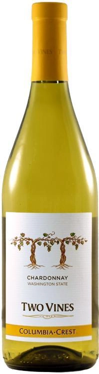 Вино  Columbia Crest  Two Vines Chardonnay    2018 750 мл