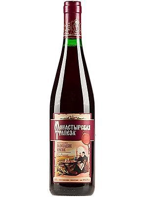 Вино Монастырская трапеза красное полусладкое 700 мл