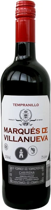 Вино Marques de Villanueva Tempranillo Carinena DO Маркиз де Виллануева Темпранильо 750 мл