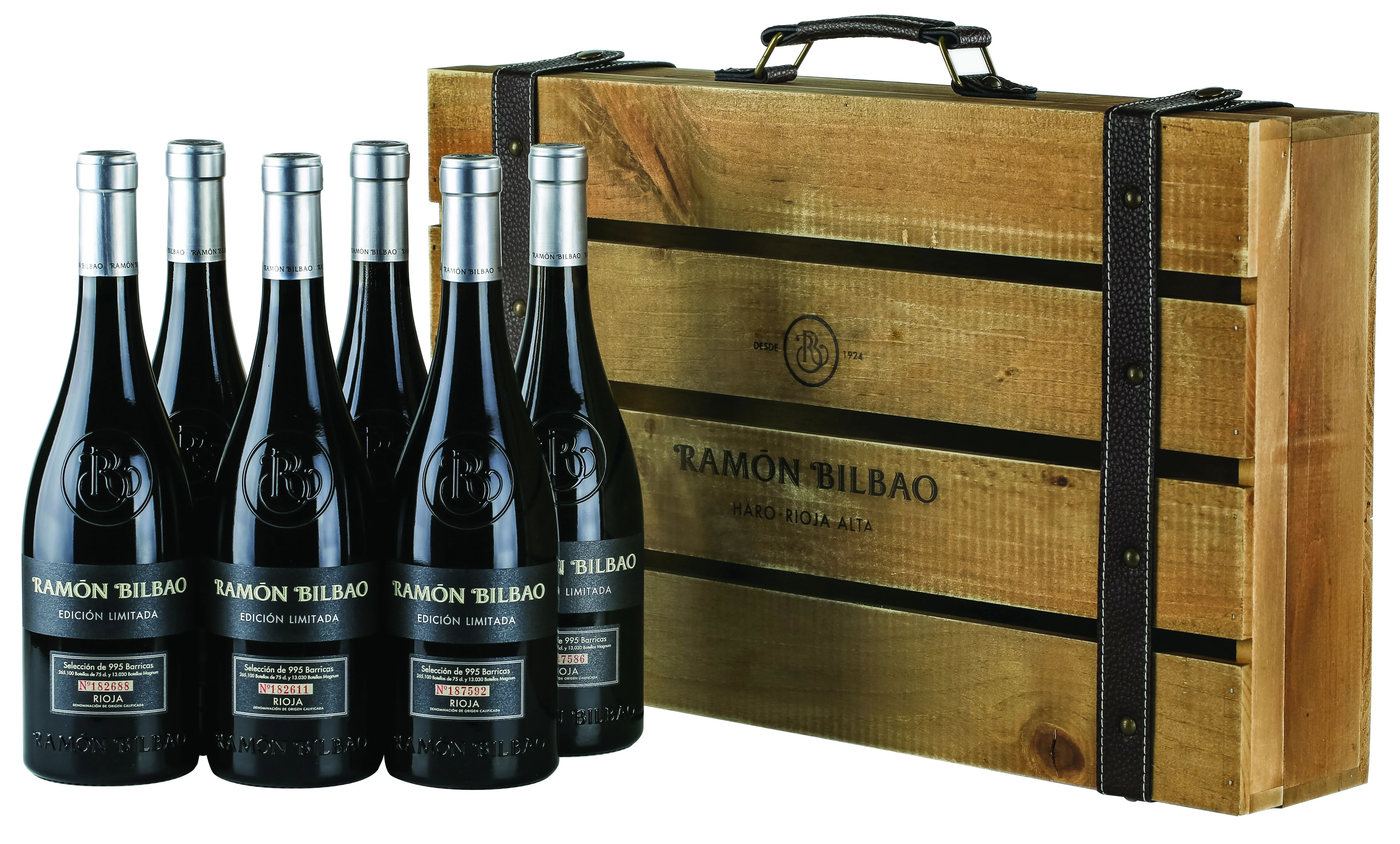 Подарочный набор Limited Edition Ramon Bilbao Reserva  Лимитед Эдишн Рамон Бильбао Резерва  в деревянной коробке 6*750 мл