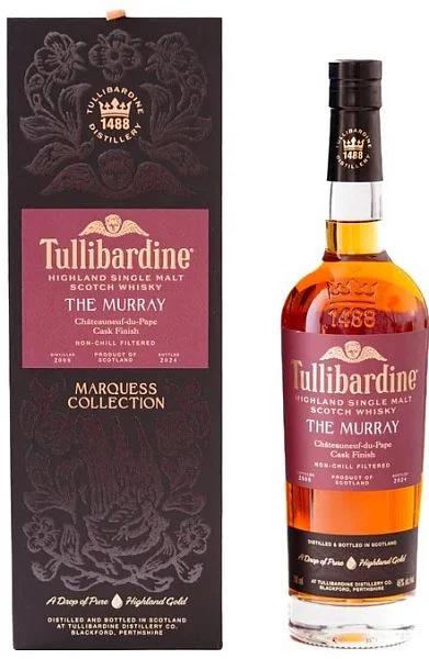 Виски Tullibardine The Murray Chateauneuf-du-Pape Cask Finish Single Malt gift box  700 мл