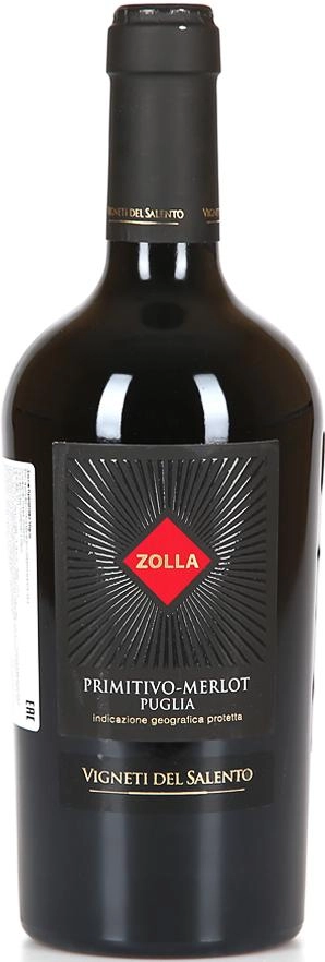 Вино Farnese Vini Vigneti del Salento Zolla Primitivo - Merlot Puglia IGT  2017 750 мл