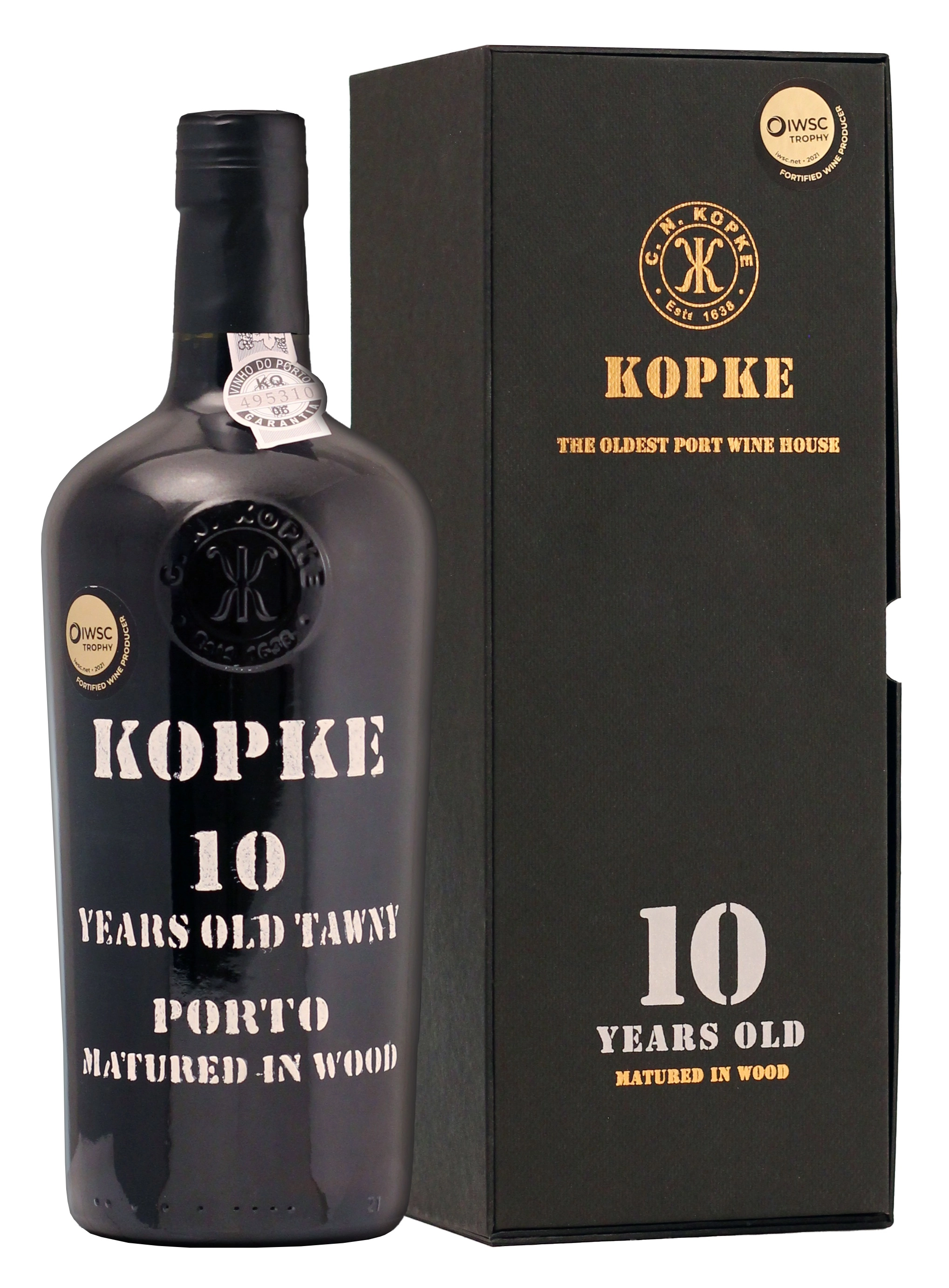 Портвейн Kopke 10 Years Old Porto gift box Копке Порто 10-летний в подарочной упаковке 750 мл