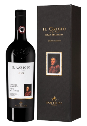 Вино  Agricola San Felice Chianti Classico DOCG il Grigio Gran Selezione gift box Агрикола Сан Феличе Кьянти Классико иль Гриджо Гран Селеционе в подарочной упаковке 2016 750 мл