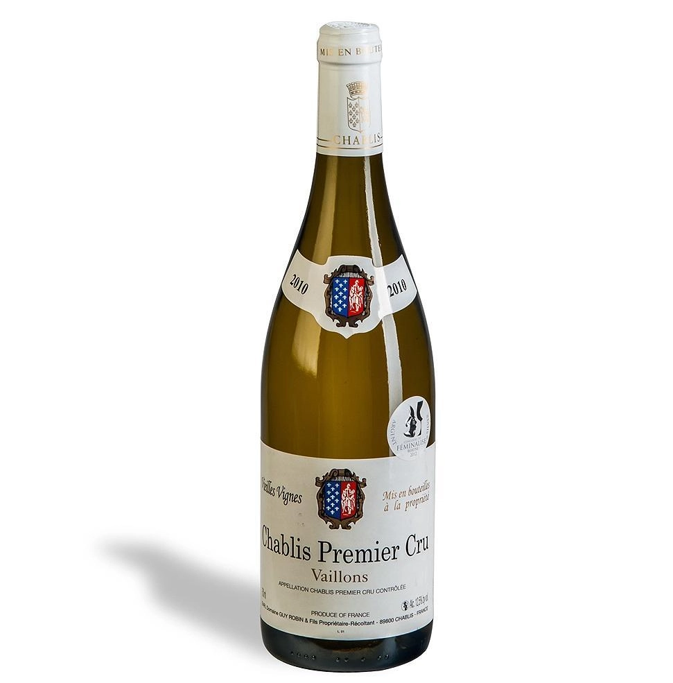 Вино Domaine Guy Robin AOC Chablis Premier Cru Vaillons Vieilles Vignes  2023 750 мл