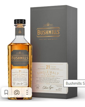 Виски "Bushmills Single Malt 21 YO в п/у 700 мл