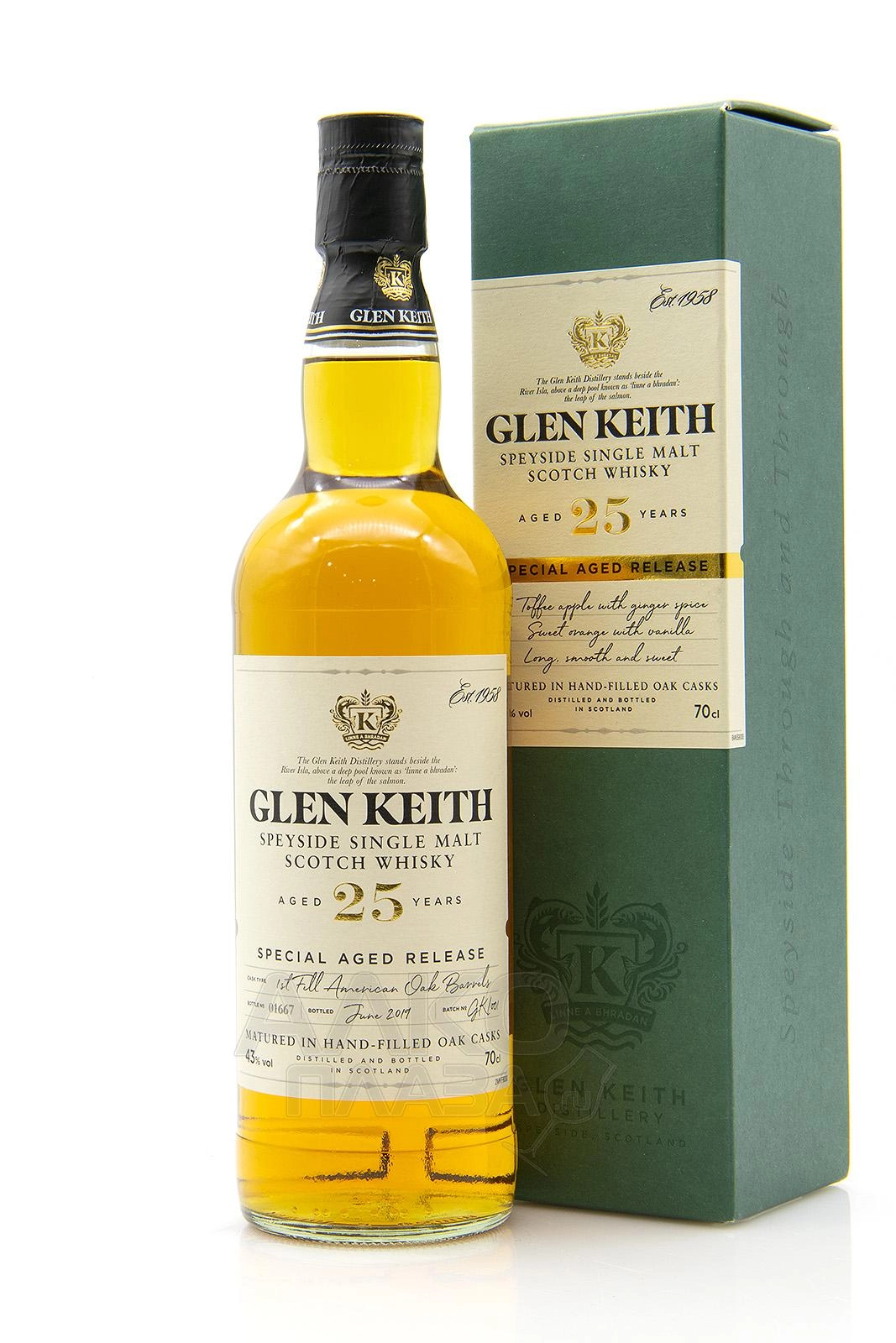 Виски Glen Keith 25 years old   700 мл