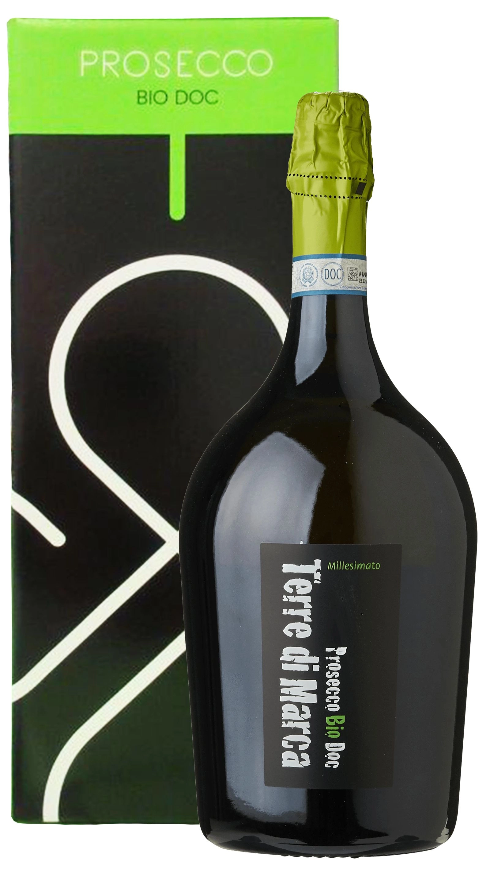 Игристое вино Corvezzo Terre Di Marca Millesimato Extra Dry Prosecco Bio Gift Box 2021 1500 ml 11.5%