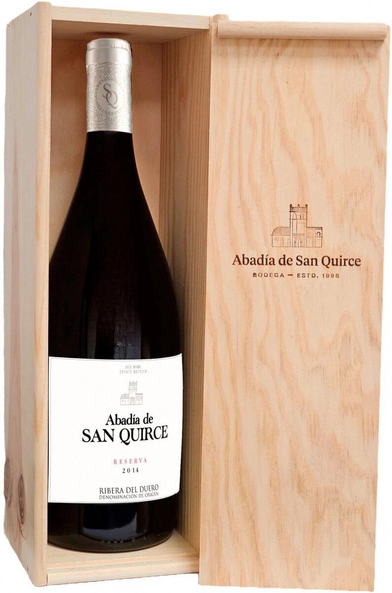 Вино Abadia de San Quirce Reserva Ribera del Duero DO gift box  2014  1,5 л 
