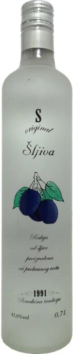 Водка СЛИВА плодовая (сливовица) 700 мл