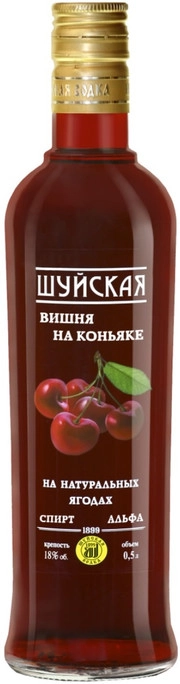Настойка Шуйская Вишня на Коньяке  500 мл