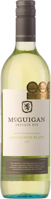 Вино McGuigan   Sauvignon Blanc Private Bin  МакГиган  Прайвит Бин  Совиньон Блан 2016  750 мл