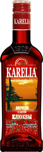 Аперитив Карелия  со вкусом Клюквы   500 мл