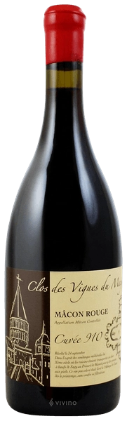 Вино  Julien Guillot Cuvée 910 Mâcon Rouge   910  2018  750 мл