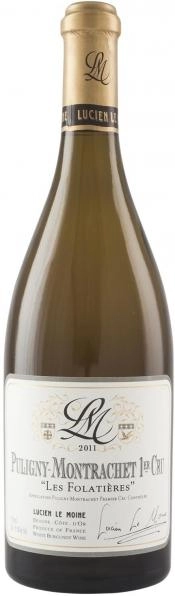 Вино Lucien Le Moine  Puligny-Montrachet 1-er Cru  Les Folatieres AOC  2018  750 мл