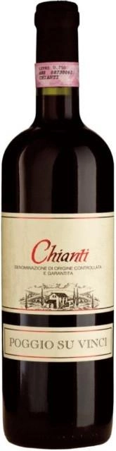 Вино Poggio Su Vinci  Chianti DOCG Поджио Су Винчи Кьянти 2019 750 мл