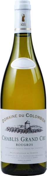 Вино  Domaine du Colombier  Chablis  Chablis Grand Cru  Bougros   AOC  Домен дю Коломбье   Шабли  Гран Крю Бугро   2020  750 мл