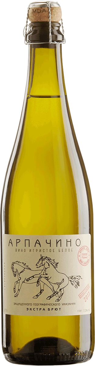 Игристое вино  Арпачино  ЗГУ Долина Дона Сибирьковый  белое  экстра брют  2021 750 мл