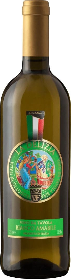 Вино  La Delizia  Ла Делиция белое полусладкое  750 мл