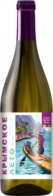 Вино Крымское Лето  Сапсёрфинг  белое сухое 750 мл