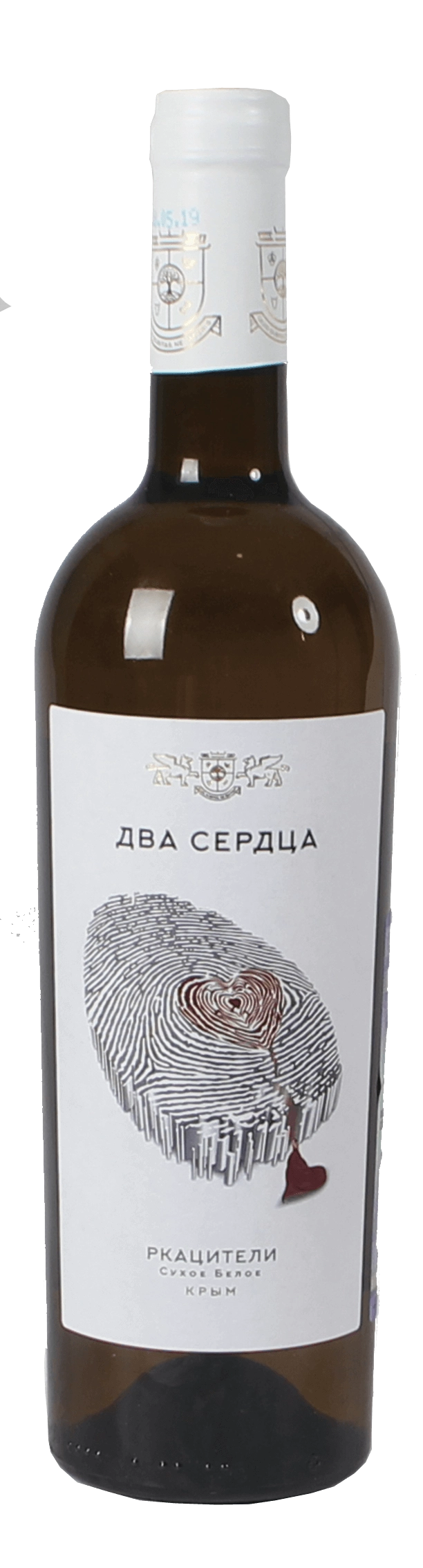 Вино  Авторские вина Павла Пестова "Два сердца"  Ркацители  2019 750 мл