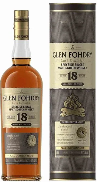 Виски Glen Fohdry Smoke Cask 18 Years Old gift box 750 мл