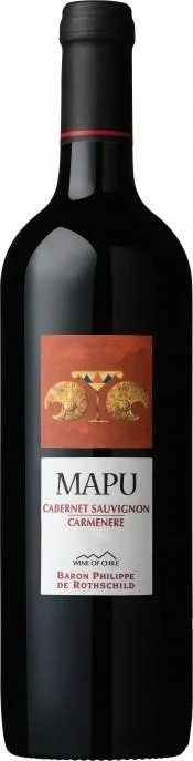 Вино Baron Philippe de Rothschild MAPU Cabernet Sauvignon Carmenere Мапу  Каберне Совиньон  Карменере  2015  750 мл