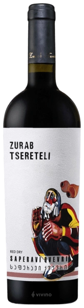 Вино   Zurab Tsereteli Saperavi Qvevri  Зураб Церетели Саперави Квеври  красное  сухое  750 мл