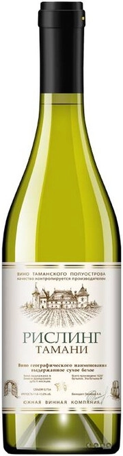 Вино ЮВК  Рислинг Тамани  белое сухое  2015  750 мл