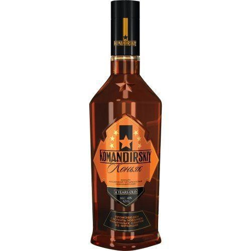Коньяк Командирский  4 г. 0,1л 40%