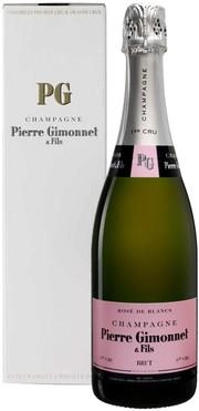 Шампанское Pierre Gimonnet & Fils Rose de Blancs Brut 1er Cru  Champagne AOC  gift box  2021 750 мл