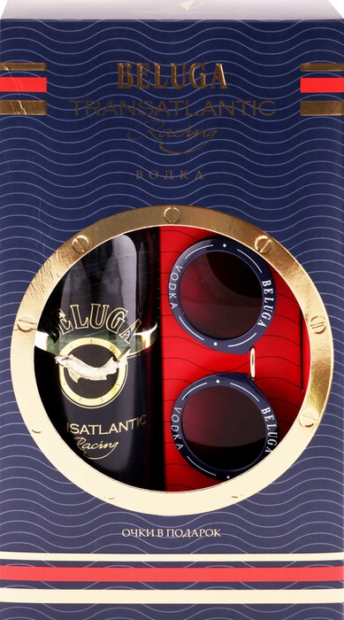 Водка Beluga Transalantic Racing  Белуга Трансатлантик Рейсинг  700 мл  в  п/у  с очками