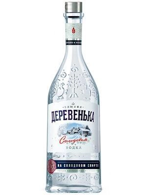 Водка Зимняя деревенька на солодовом спирте Альфа 500 мл