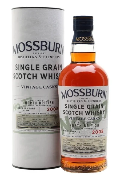 Виски Mossburn North British 15 Year Old Vintage Casks  in tube  700 мл 58,8%