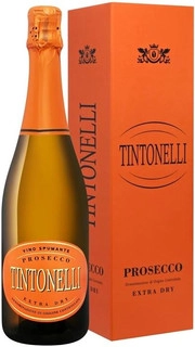 Игристое вино  Tintonelli   Prosecco Spumante DOC Extra Dry gift box  750 мл