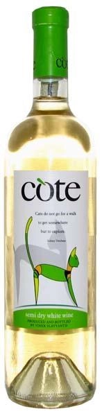 Вино Cote white semi dry  750 мл