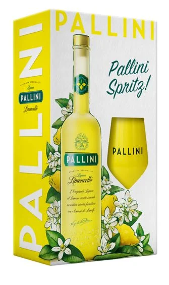 Ликер Pallini Limoncello gift box + 1 glass  500 мл