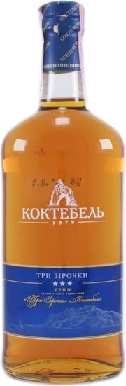 Коньяк трехлетний Коктебель 500 мл