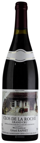 Вино Gérard Raphet Clos de La Roche Grand Cru  2018 750 мл 13,5%